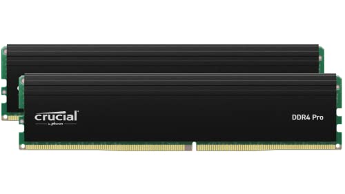 Crucial Pro DDR4 RAM 64GB Kit (2x32GB) 3200MHz, Intel XMP 2.0, Computer Memory (PC) - CP2K32G4DFRA32A